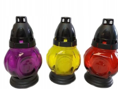 ZNICZ MAŁA KULKA Z KRZYŻEM MIX KOLORÓW TANI ZNICZ