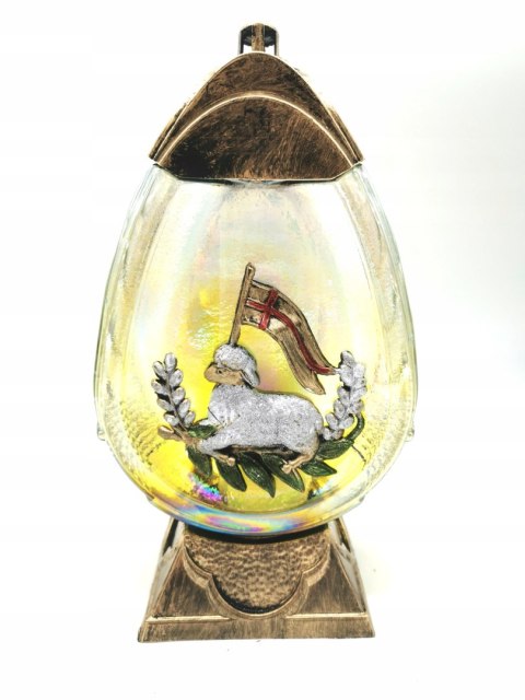 ZNICZ WIELKANOCNY BARANEK ZŁOTY JAJKO WIELKANOCNE