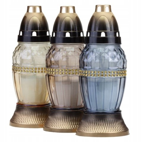 ZNICZ lampion ombre z cekinami małe latarenki mix kolorów