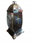 Znicz czarna KAPLICZKA LUSTRZANA 4D REFLEX SZKŁO MIRROR