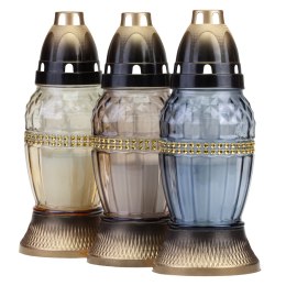 Znicz ombre małe znicze klasyczne z cyrkonią dekoracyjne lampiony